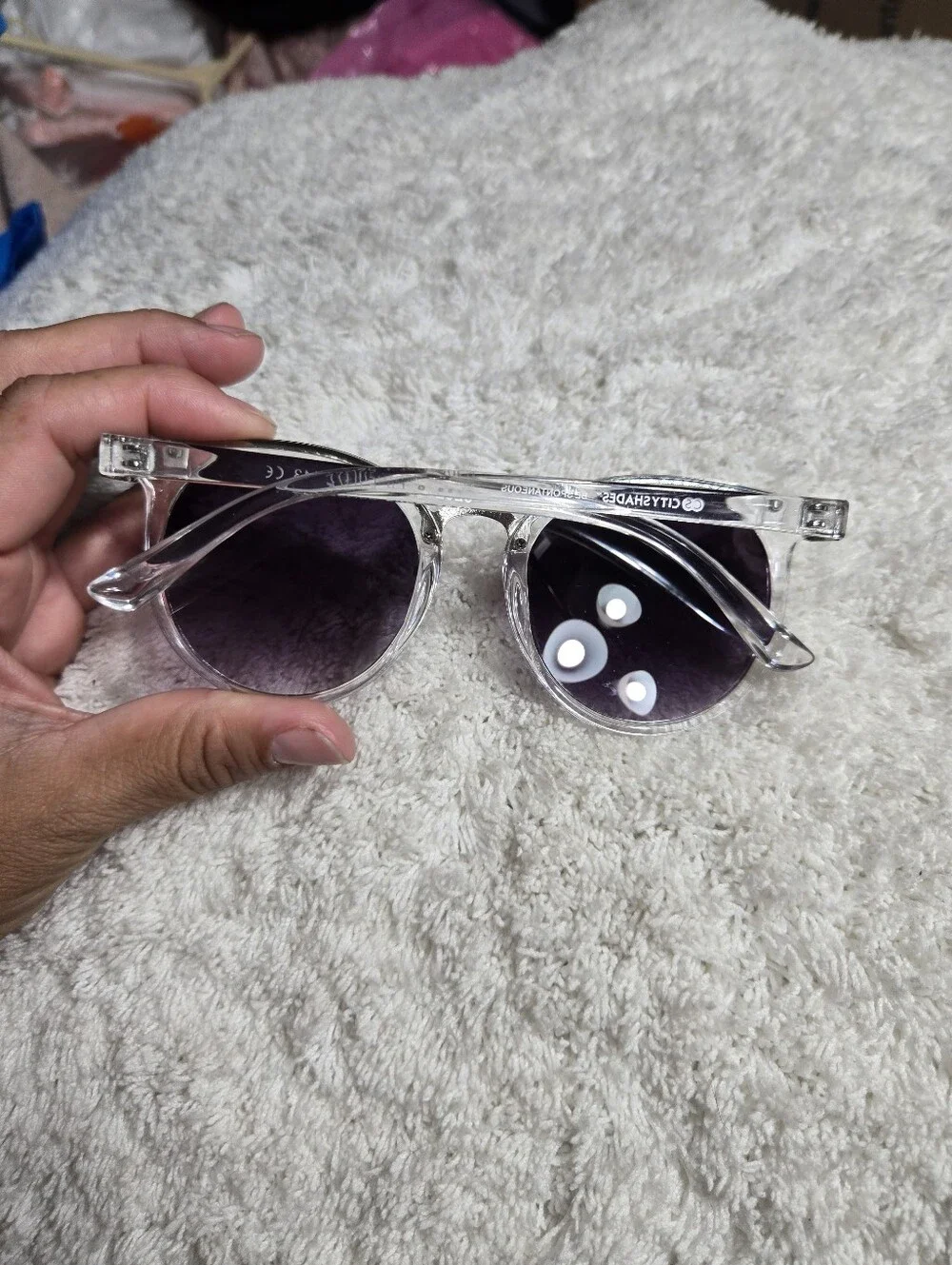 City Shades Women Round Lenses With Clear Frames